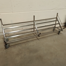 Chariot en inox pour caisses (de boissons)